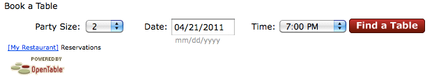 sample ism horizontal widget